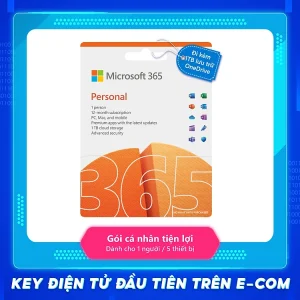 [ KEY GIA HẠN hoặc MUA MỚI ] KEY ĐIỆN TỬ Phần mềm Microsoft 365 PERSONAL (QQ2-00003) | 12 tháng | Dành cho 1 người | 5 thiết bị/tài khoản | Word, Excel, PowerPoint | 1TB OneDrive