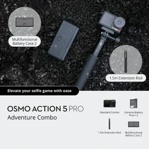 Camera hành động DJI Osmo Action 5 Pro máy quay hành trình 4K 120fps, chế độ màu HLG, quay đêm rõ nét  (DJI OA 5 Pro) - Hàng chính hãng